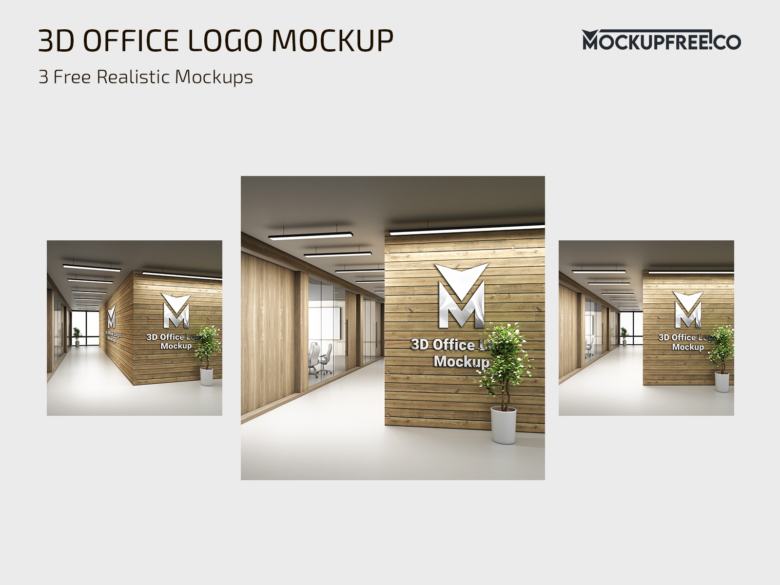 Free 3D Office Logo Mock Up by  on Dribbble