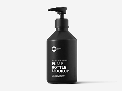 Matte Plastic Pump Bottle Mockup bottle bottle mockup cosmetics mockup free bottle mockup minimal packaging mockup mockupman packaging bottle mockup pump bottle mockup