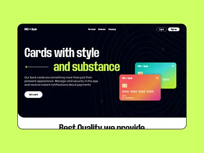 The concept of the bank's landing page bank branding concept design figma graphic design illustration landing page logo money ui ux
