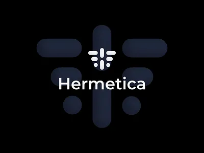 Logo for Hermetica (Dark Background) branding design graphic design illustration logo