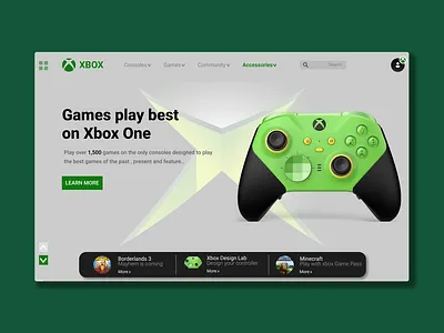 XBOX ui website design