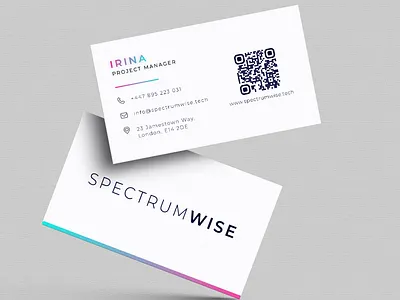 Business Cards for Spectrumwise (Version 2) branding design graphic design illustration logo ui ux