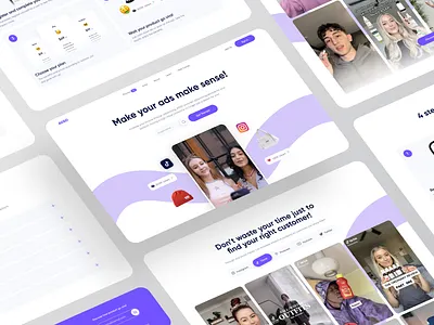 Saas Landing Page Design ads clean design header hero hero section home page homepage landing page saas social tiktok ui web web design webdesign webflow website website design wordpress