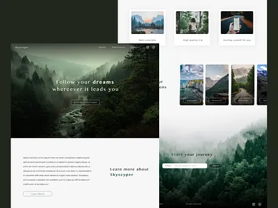 Web Design For Skyscraper branding design ui ux