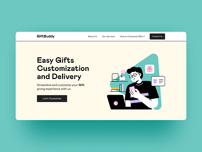 Hero Section Design design figma figma community hero section illustration landing page product design ui ux ux design visual design