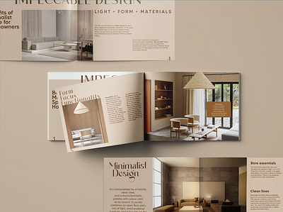 Minimalist Interior Design Brochure branding design graphic design illustration logo