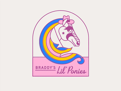 New year, new team branding design drawing horse illustration logo pony running type