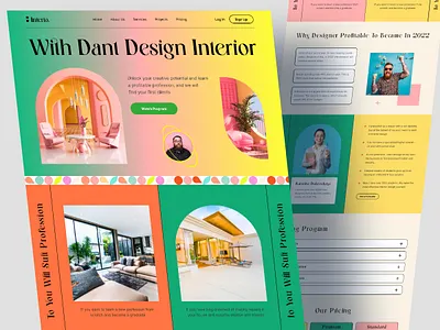 Interior Modern Furniture Landing Page Website Design architecture company furniture furniture design home homepage house interior interior architecture interior design landing page living room property real estate room shop store ui ux web design website design