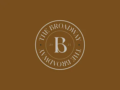 The Broadway Secondary Logo branding brewery building logo coworking design graphic design illustration logo logo design logodesign typography