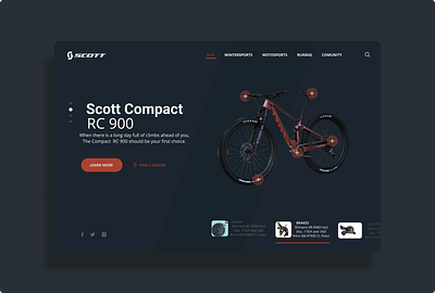Compact RC 900 scott rc 900 ui ui desing web page