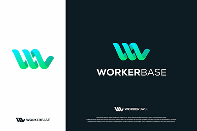 Workerbase Logo Design 3d animation app branding design graphic design illustration logo motion graphics typography ui ux vector w wb