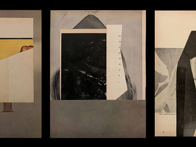 📰 🔪 🖼️ collage contemporary art contemporary collage cut paper editorial ephemera shapes