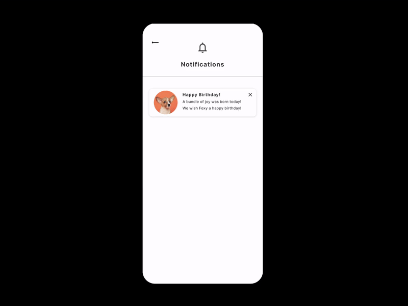 Refreshing notification on Figma app design ui ux