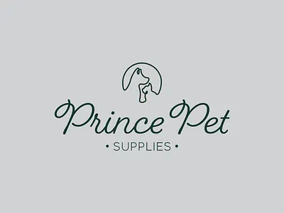 Prince Pet Supplies Logo Concept branding cat design dog graphic design illustration logo logo design logo refresh logodesign pet pet store pet supplies pets typography