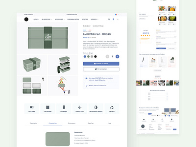 Goodjour - Product page ecology ecommerce figma food gastronomy lunchbox product product page ui ux website