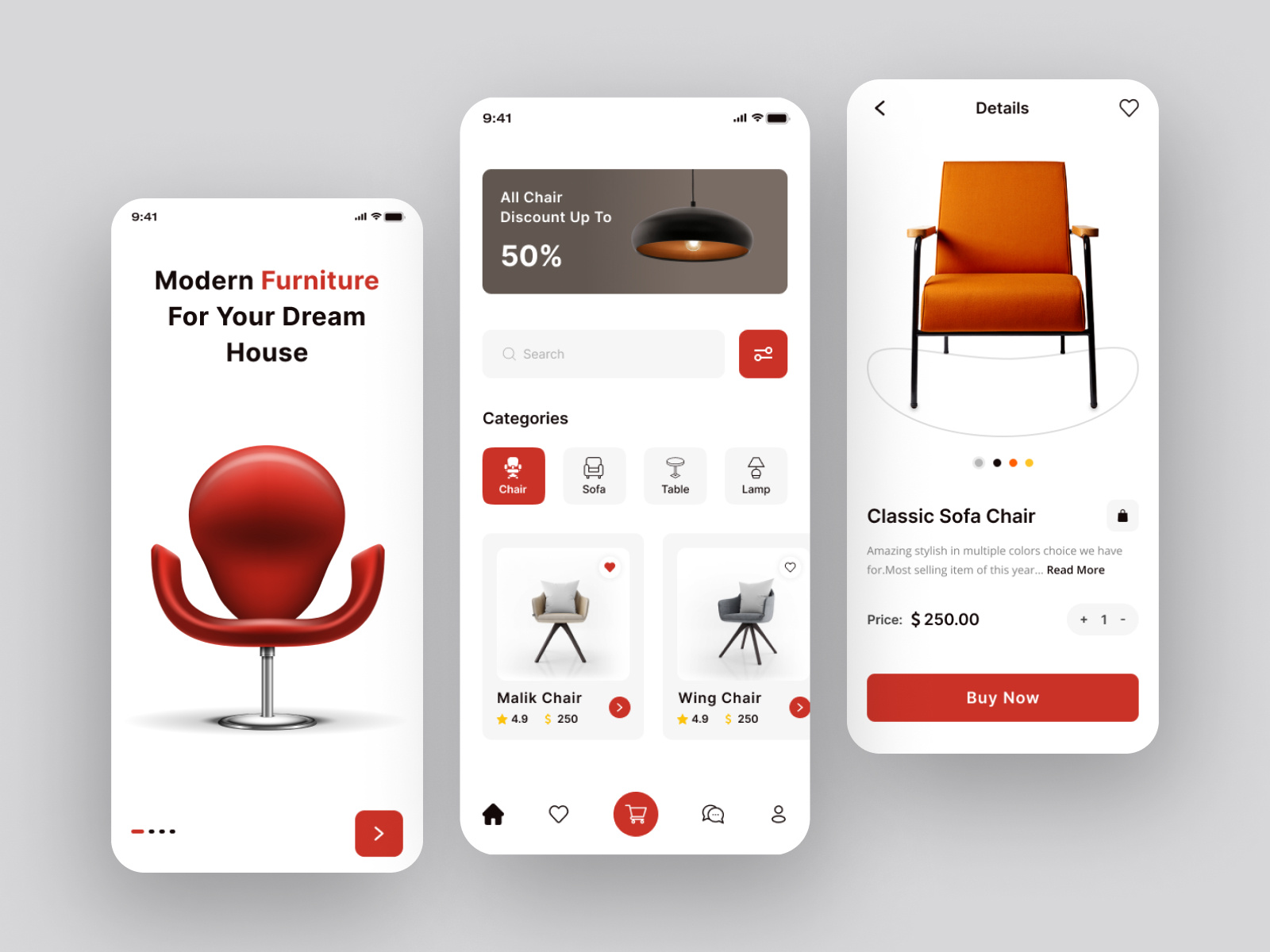 Furniture Shop Mobile App app app design clean ui decor e commerce e shop ecommerce shop furniture furniture app furniture design furniture store furniture website interior design ios mobile ui online shop online store ui ui design
