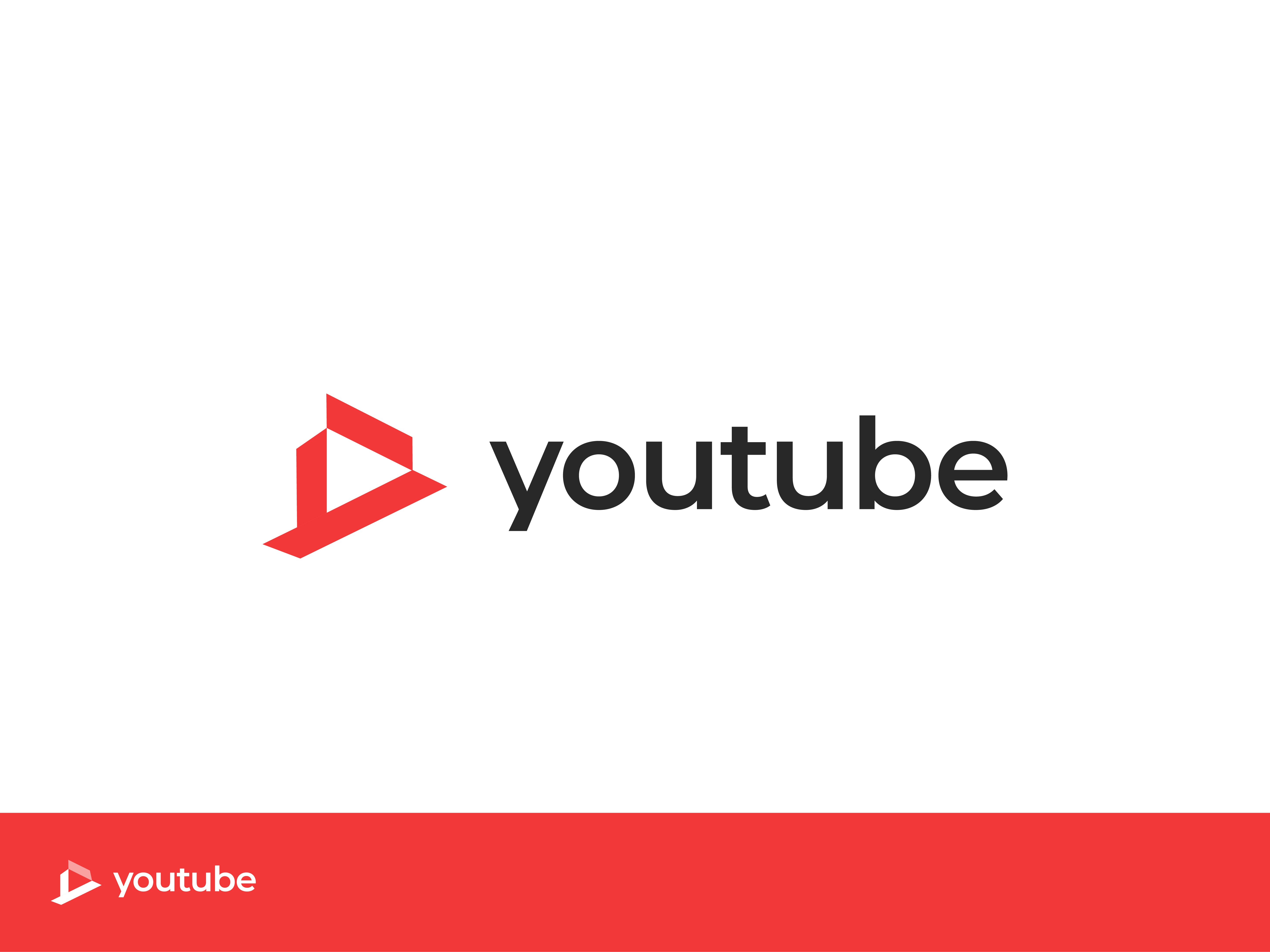 YouTube Logo Redesign Concept by Babu Ahmed | Logo Designer on Dribbble