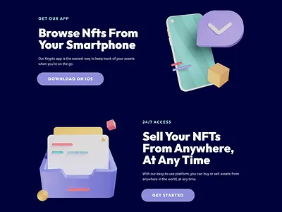 A One-page website for NFTs marketplace branding figma frontend graphic design marketplace nft typography ui ux web design website