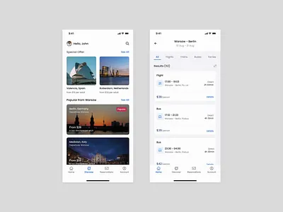 Travell - Mobile App app design mobile mobile app mobile app design search tickets travel ui ux