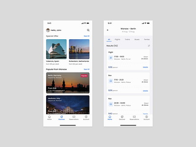 Travell - Mobile App app design mobile mobile app mobile app design search tickets travel ui ux