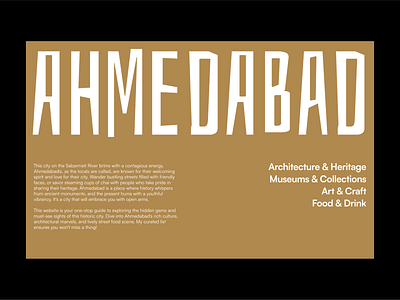 Ahmedabad - A city Repository website design