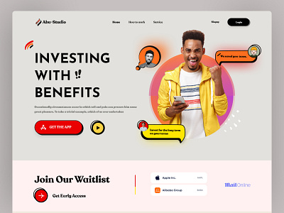 Finance Landing Page best landing page design home page homepage landing page landingpage trendy 2023 ui website website design