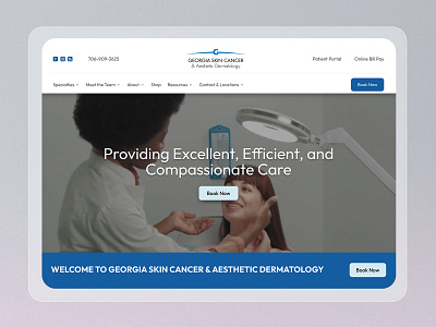 Skin Cancer & Aesthetic Dermatology Website Design | Healthcare aesthetic dermatology aesthetic website clean design dermatology web design dermatology website georgia healthcare website landing page design medical website mockup modern web design skin cancer website skin care website ui ux design web design website website design