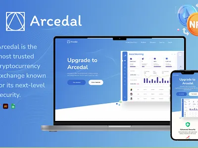 Arcedal - Cryptocurrency Exchange Platform banking charts crypto crypto web design cryptocurrency finance interface design investment investment web minimal wallet web web app website