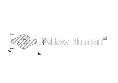 FELLOW HUMAN - Logo & Branding branding daily ui dailyui design figma hand drawn letter letterhead logo outlines print printed spacing vector