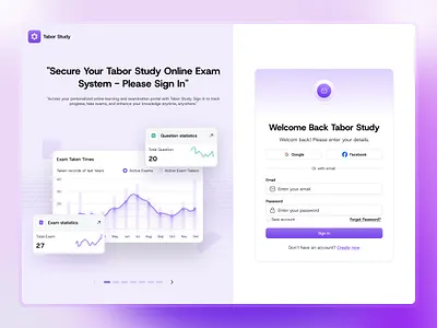 AI Online Exams Sign In Dashboard dashboard dashboard design design sign in sign up ui ui design uidesign website design