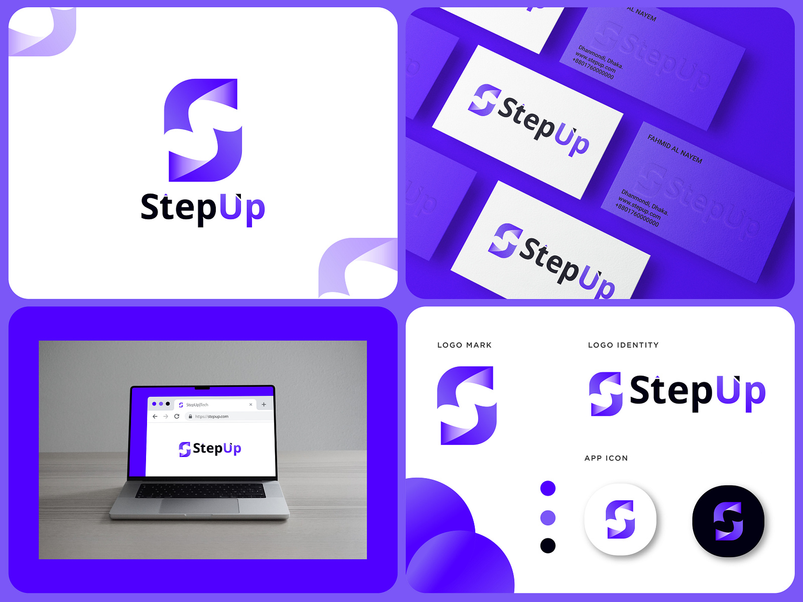 Step Up - Logo Design by Munny Akter on Dribbble