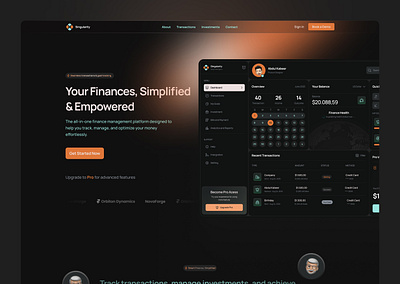 Singularity – Finance Dashboard UI/UX adobexd bankingui darkmodeui dashboarddesign designinspiration figma financeapp fintech minimaldesign productdesign saas ui ux webapp webflow