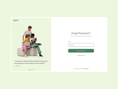 🚀 Forgot Password Screen UI 3d branding design edtech education fiver forgot password illustration login onboarding otp password reset password signup ui ui design ui inspiration uiux ux webdesign