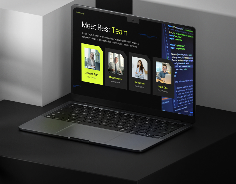 Vision Technology Presentation creative graphic design landing page pitch deck presentation software software house software presentation technology technology presentation template ui uiux webiste