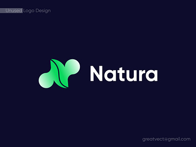 Natura - Organic Company u Logo Design awesome logo branding creative logo design fresh nature logo graphic design illustration logo logo design logo designer logo idea logo maker logotype n logo natural logo nature logo for sale organic logo ui unused natural company logo unused organic company logo