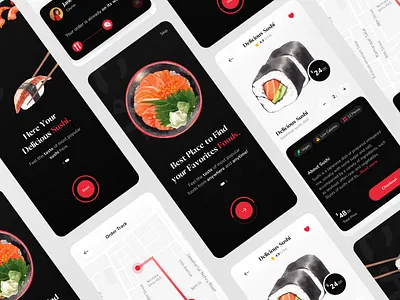 Food Delivery App app app design application design ecommerce food food delivery mobile mobile design onboarding product design trend ui