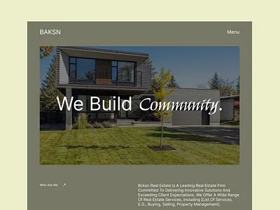 BAKSN landingpage uiux website