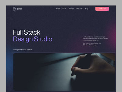 Creative Studio Website animation art direcation branding creative agency dark dark mode dark webiste design figma flat layout minimal minimalism minimalist modern portfolio web web design website