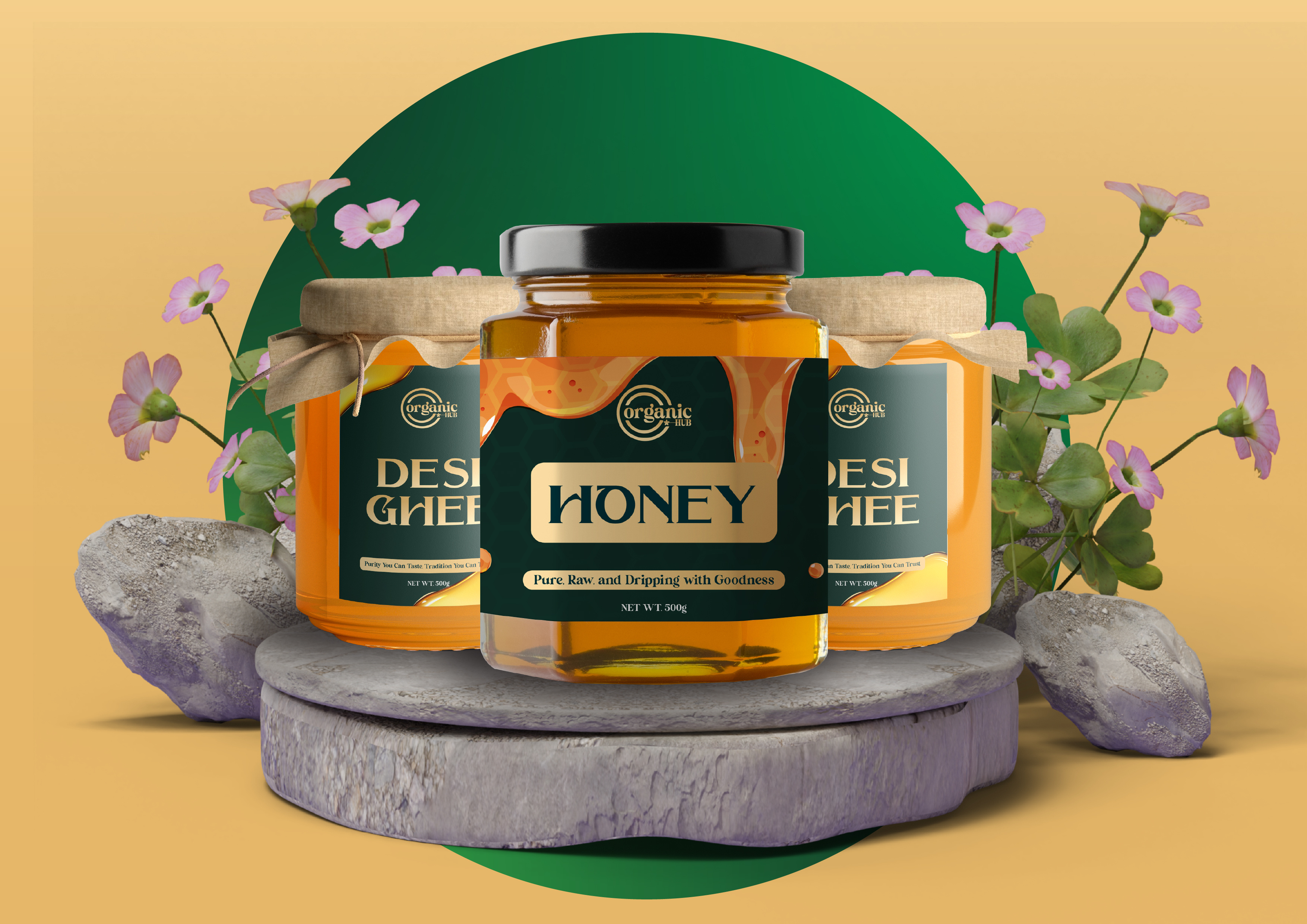 Organic Hub 3d animation branding graphic design graphicdesign logo logodesign minimal motion graphics package ui