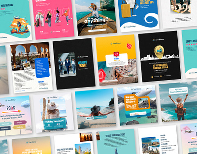 Travelling Social Media Ads | Travel Creative Ads 3d animation branding graphic design logo motion graphics travel travel ads travel creative ads travel instagram post travel social media post travelling ui