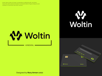 Woltin Company Logo Design design graphic design logo vector