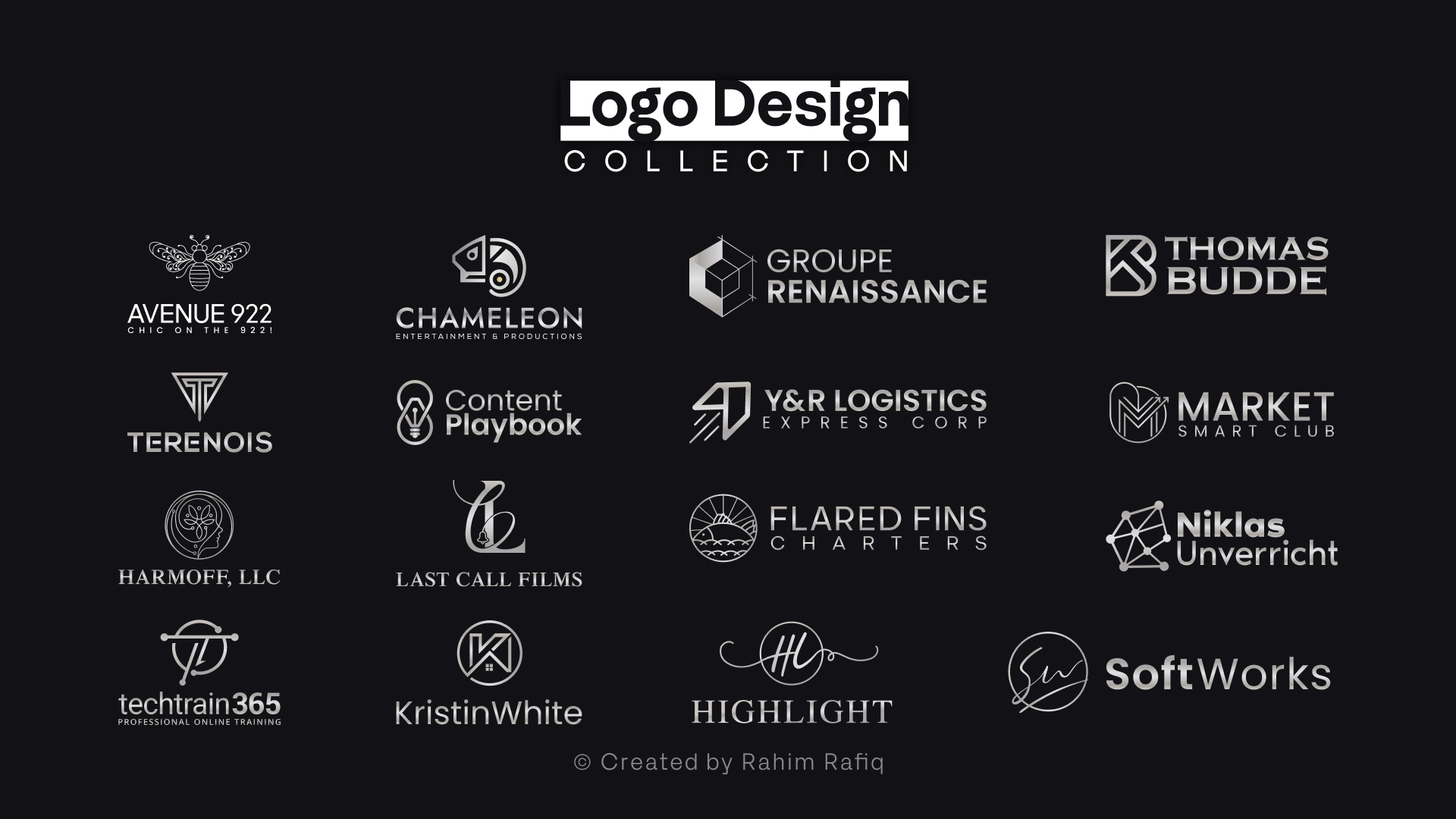 Example of Custom Elegant And Modern Logo Design.