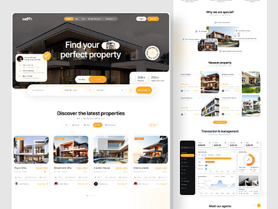 Modern Real Estate Landing Page UI Design creativedesign landingpageui minimaldesign modernui propertylisting realestateapp realestatedesign realestatesolutions realestatewebsite uidesign uiuxdesigner uxdesign webdesign webdevelopment