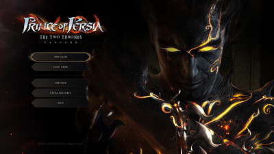 Prince Of Persia: The Two Thrones Remake - UI Concept game design game ui gaming graphic design main menu prince of persia title screen ubisoft ui uiux