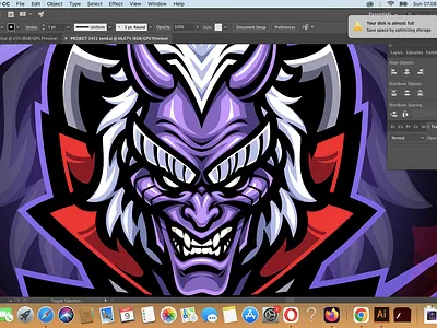 Vampire Head Esport Mascot Logo Design demon devil esport logo evil game logo vampire