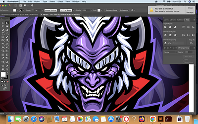 Vampire Head Esport Mascot Logo Design demon devil esport logo evil game logo vampire