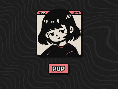 Pop-Up Girl // MF Lesson 2 90s adorable aesthetic after effects blowing bubblegum burst chewing click cursor cute illustrator minimalism motion graphics mouse stylized vector y2k