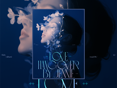 Love Hangover - Jennie / Type exploration branding graphicdesign illustration inteface jennie kaixapham music poster typography ui ux design