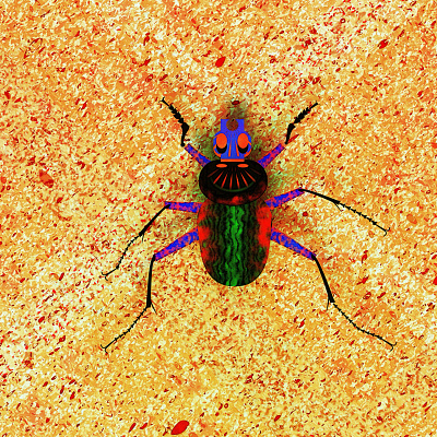 attack of the killer booogs beetle bug doodle experiment illustration iridescence noise shunte88 vector