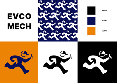 EVCO MECH Logo and Colour Refresh branding design graphics logo